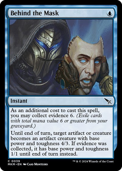 Behind the Mask (MKM) #39 Common (Lightly Played) Murders at Karlov Manor Magic: The Gathering: 2024