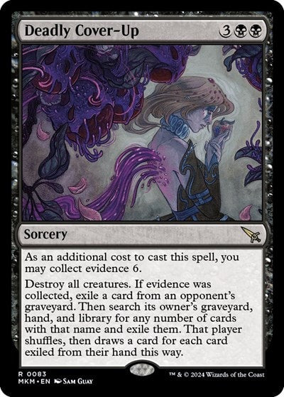 Deadly Cover Up (MKM) #83 Rare (Lightly Played) Murders at Karlov Manor Magic: The Gathering: 2024