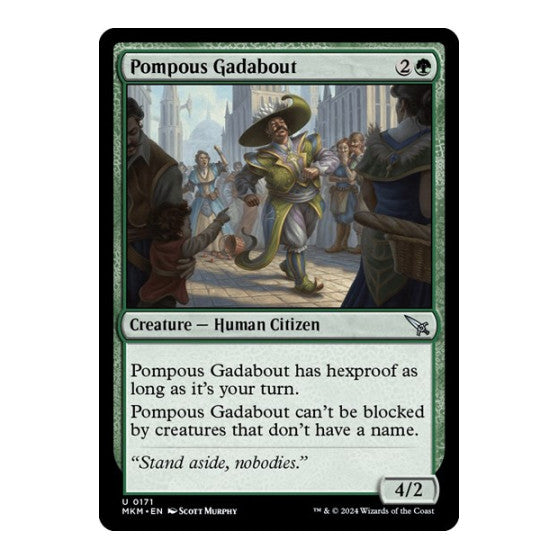 Pompous Gadabout (MKM) #171 Uncommon Murders at Karlov Manor Magic: The Gathering: 2024