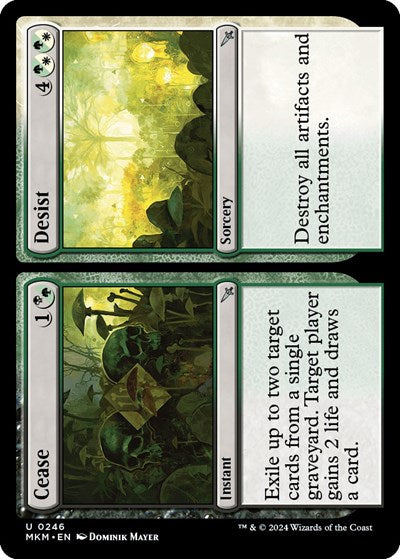 Cease Desist (MKM) #246 Uncommon (Lightly Played) Murders at Karlov Manor Magic: The Gathering: 2024