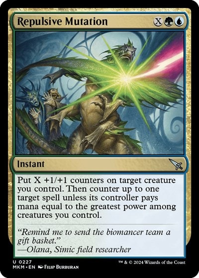 Repulsive Mutation (MKM) #227 Uncommon (Lightly Played) Murders at Karlov Manor Magic: The Gathering: 2024