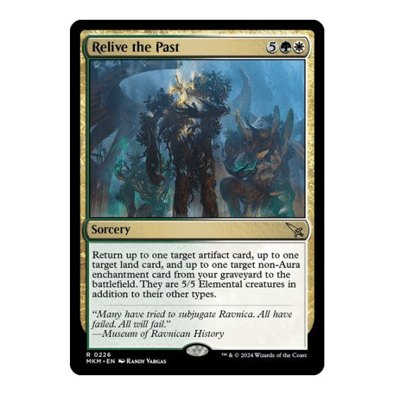Relive the Past (MKM) #226 Rare (Foil Lightly Played) Murders at Karlov Manor Magic: The Gathering: 2024