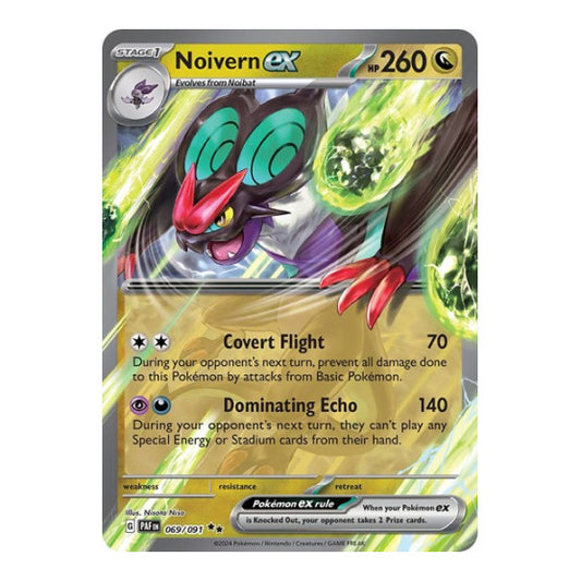 Noivern ex 069 091 (PAF) #069/091 Double Rare (Holofoil Near Mint) SV: Paldean Fates Pokemon: 2024