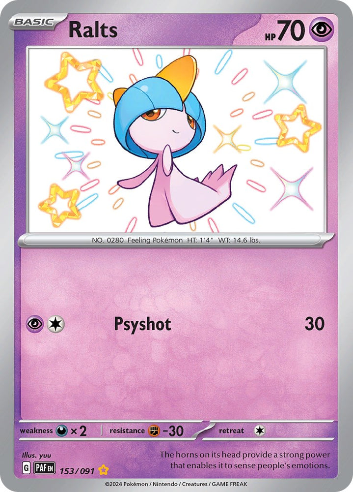 Ralts (153/091) [Scarlet & Violet: Paldean Fates]