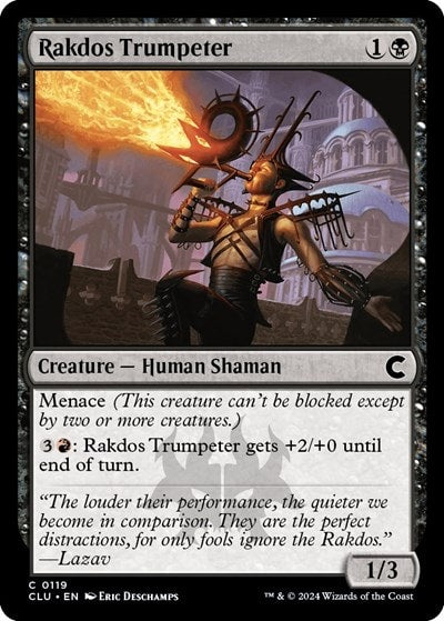 Rakdos Trumpeter (CLU) #119 Common (Moderately Played) Ravnica: Clue Edition Magic: The Gathering: 2024