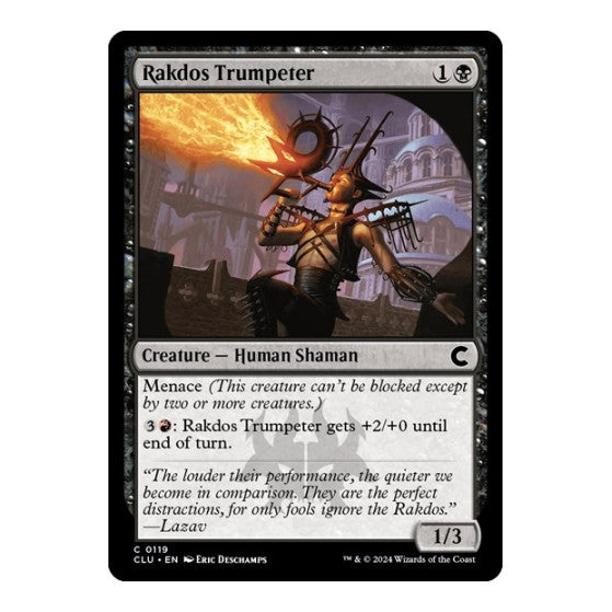 Rakdos Trumpeter (CLU) #119 Common (Moderately Played) Ravnica: Clue Edition Magic: The Gathering: 2024