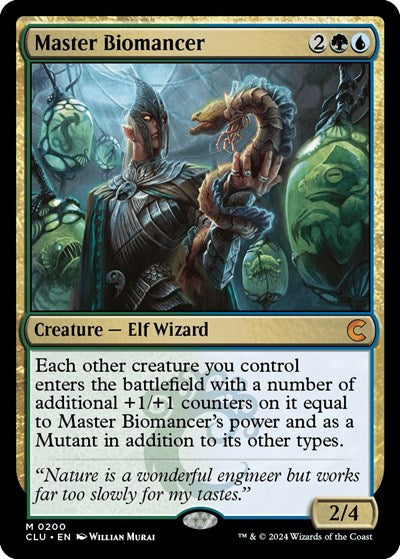 Master Biomancer (CLU) #200 Mythic Rare (Near Mint) Ravnica: Clue Edition Magic: The Gathering: 2024