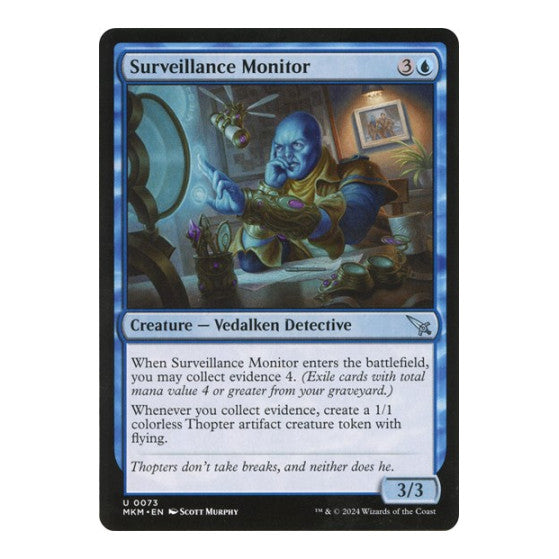 Surveillance Monitor (a) (MKM) #73 Uncommon (Lightly Played) Murders at Karlov Manor Magic: The Gathering: 2024