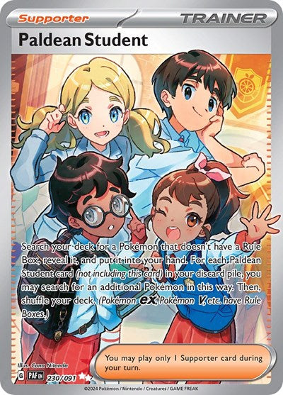 Paldean Student 230 091 (PAF) #230/091 Ultra Rare (Holofoil Near Mint) SV: Paldean Fates Pokemon: 2024
