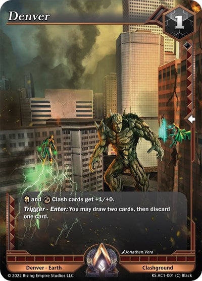 Denver (KS AC1) #KS AC1-001 Common (Near Mint) The Awakening (Kickstarter) Alpha Clash: 2023