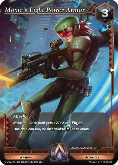 Moxie's Light Power Armor (KS AC1) #KS AC1-017 Rare (Near Mint) The Awakening (Kickstarter) Alpha Clash: 2023