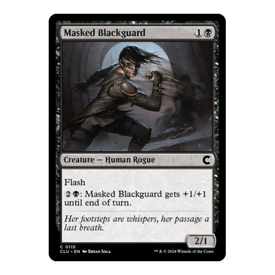 Masked Blackguard (CLU) #115 Common (Lightly Played) Ravnica: Clue Edition Magic: The Gathering: 2024