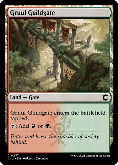 Gruul Guildgate (CLU) #237 Common (Lightly Played) Ravnica: Clue Edition Magic: The Gathering: 2024