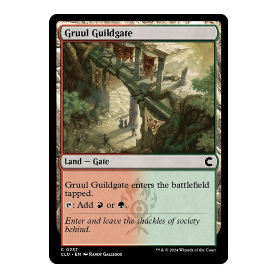 Gruul Guildgate (CLU) #237 Common (Lightly Played) Ravnica: Clue Edition Magic: The Gathering: 2024