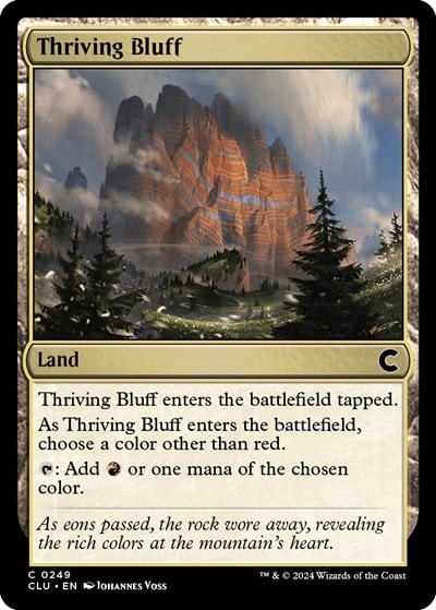 Thriving Bluff (CLU) #249 Common (Lightly Played) Ravnica: Clue Edition Magic: The Gathering: 2024
