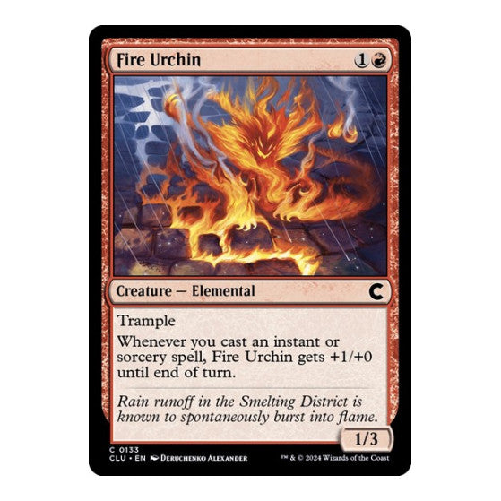 Fire Urchin (CLU) #133 Common (Lightly Played) Ravnica: Clue Edition Magic: The Gathering: 2024