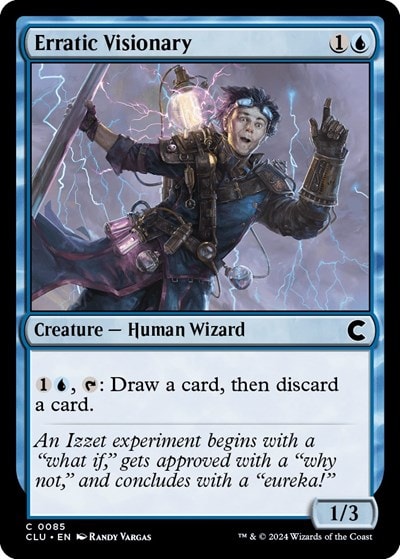 Erratic Visionary (CLU) #85 Common (Lightly Played) Ravnica: Clue Edition Magic: The Gathering: 2024