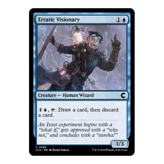 Erratic Visionary (CLU) #85 Common (Lightly Played) Ravnica: Clue Edition Magic: The Gathering: 2024