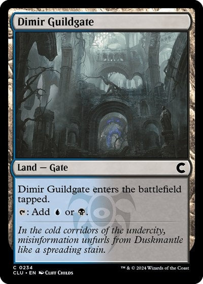 Dimir Guildgate (CLU) #234 Common (Lightly Played) Ravnica: Clue Edition Magic: The Gathering: 2024
