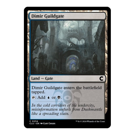 Dimir Guildgate (CLU) #234 Common (Lightly Played) Ravnica: Clue Edition Magic: The Gathering: 2024