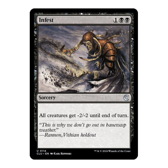 Infest (CLU) #114 Uncommon (Lightly Played) Ravnica: Clue Edition Magic: The Gathering: 2024