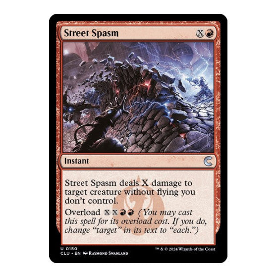 Street Spasm (CLU) #150 Uncommon (Lightly Played) Ravnica: Clue Edition Magic: The Gathering: 2024
