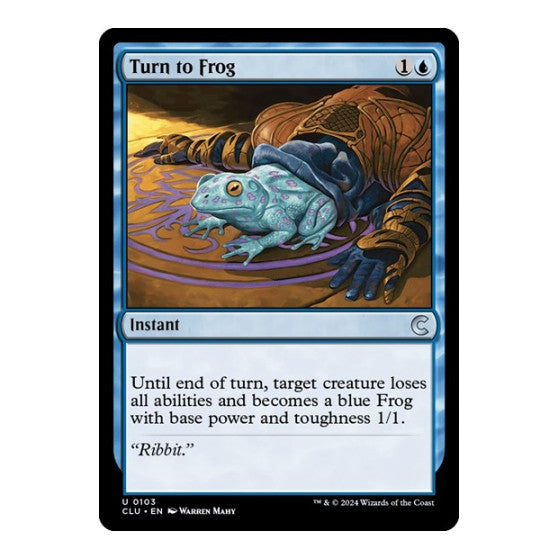 Turn to Frog (CLU) #103 Uncommon (Lightly Played) Ravnica: Clue Edition Magic: The Gathering: 2024
