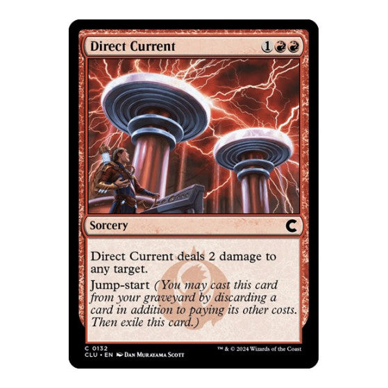 Direct Current (CLU) #132 Common (Lightly Played) Ravnica: Clue Edition Magic: The Gathering: 2024