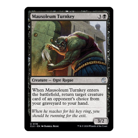 Mausoleum Turnkey (CLU) #116 Uncommon (Lightly Played) Ravnica: Clue Edition Magic: The Gathering: 2024