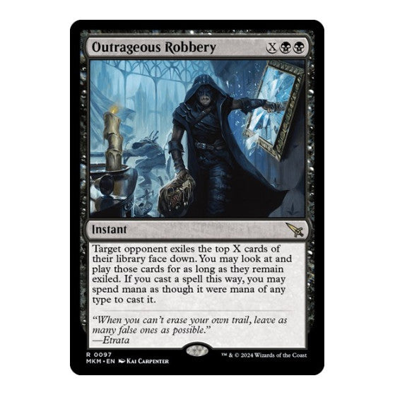 Outrageous Robbery (MKM) #97 Rare (Foil Lightly Played) Murders at Karlov Manor Magic: The Gathering: 2024