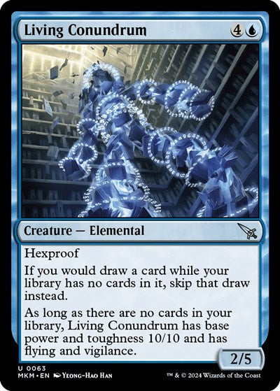 Living Conundrum (MKM) #63 Uncommon (Near Mint) Murders at Karlov Manor Magic: The Gathering: 2024