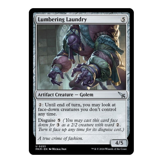 Lumbering Laundry (MKM) #253 Uncommon Murders at Karlov Manor Magic: The Gathering: 2024