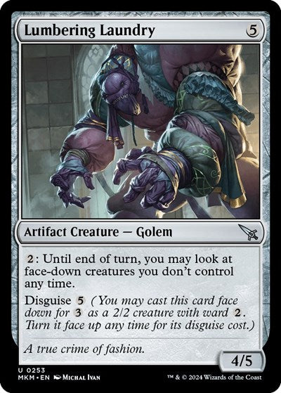 Lumbering Laundry (MKM) #253 Uncommon (Lightly Played) Murders at Karlov Manor Magic: The Gathering: 2024