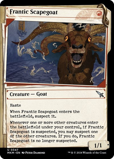Frantic Scapegoat Showcase (MKM) #347 Uncommon (Lightly Played) Murders at Karlov Manor Magic: The Gathering: 2024