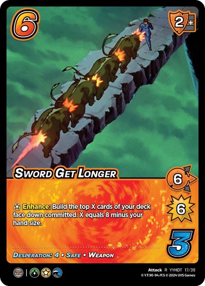 Sword Get Longer (Time Shifted) (YDT) #17/39 Rare (Lightly Played) Yu Yu Hakusho: Dark Tournament UniVersus: 2024