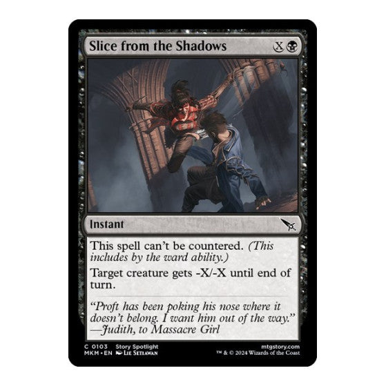 Slice from the Shadows (MKM) #103 Common Murders at Karlov Manor Magic: The Gathering: 2024