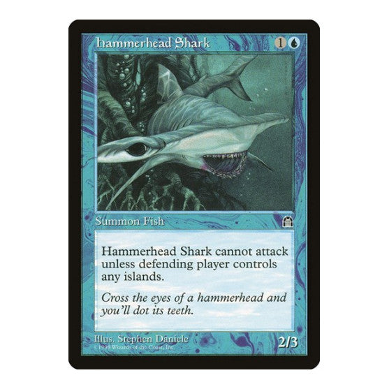 Hammerhead Shark (STH) #32 Common (Moderately Played) Stronghold Magic: The Gathering: 1998