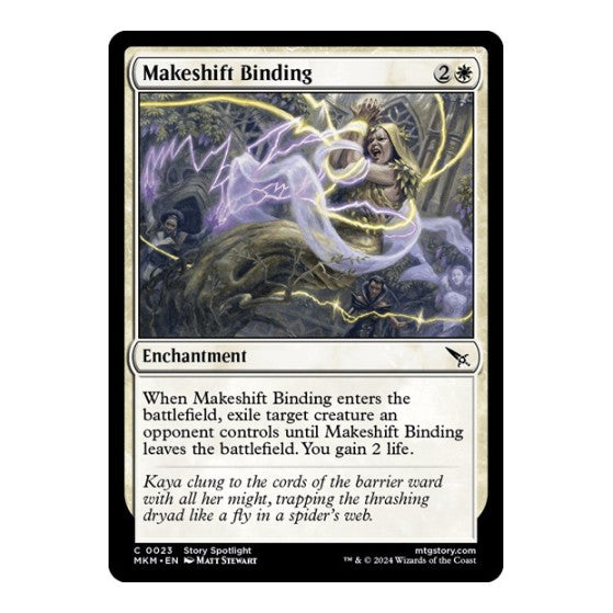 Makeshift Binding (MKM) #23 Common (Lightly Played) Murders at Karlov Manor Magic: The Gathering: 2024