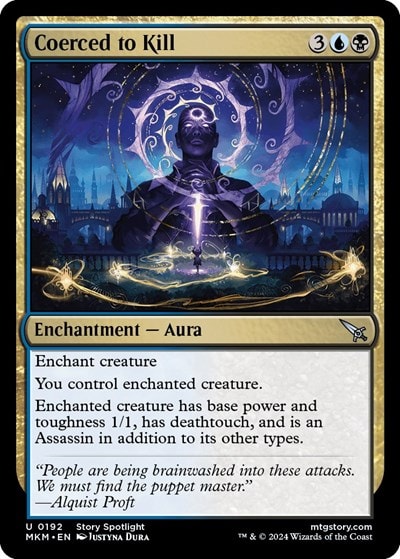 Coerced to Kill (MKM) #192 Uncommon (Lightly Played) Murders at Karlov Manor Magic: The Gathering: 2024