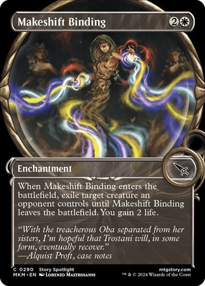 Makeshift Binding Showcase (MKM) #290 Common (Lightly Played) Murders at Karlov Manor Magic: The Gathering: 2024