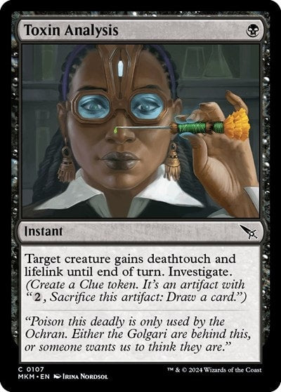 Toxin Analysis (MKM) #107 Common (Lightly Played) Murders at Karlov Manor Magic: The Gathering: 2024