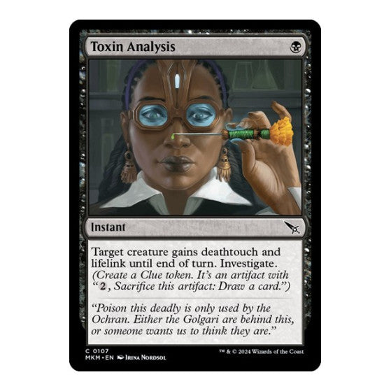 Toxin Analysis (MKM) #107 Common (Lightly Played) Murders at Karlov Manor Magic: The Gathering: 2024