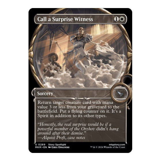 Call a Surprise Witness (Showcase) (MKM) #289 Uncommon (Lightly Played) Murders at Karlov Manor Magic: The Gathering: 2024
