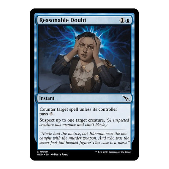 Reasonable Doubt (MKM) #69 Common Murders at Karlov Manor Magic: The Gathering: 2024