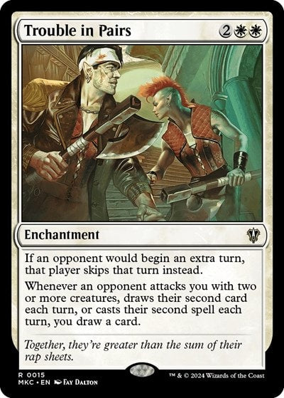 Trouble in Pairs (MKC) #15 Rare (Near Mint) Commander: Murders at Karlov Manor Magic: The Gathering: 2024