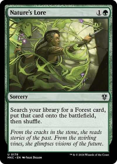 Natures Lore (MKC) #178 Uncommon (Lightly Played) Commander: Murders at Karlov Manor Magic: The Gathering: 2024