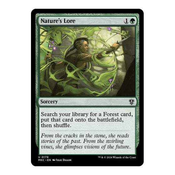 Nature's Lore (MKC) #178 Uncommon (Lightly Played) Commander: Murders at Karlov Manor Magic: The Gathering: 2024