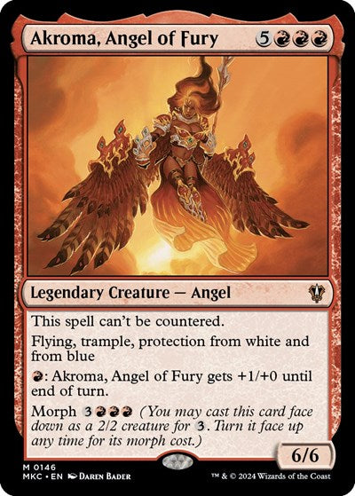 Akroma Angel of Fury (MKC) #146 Mythic Rare (Lightly Played) Commander: Murders at Karlov Manor Magic: 2024
