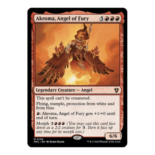 Akroma, Angel of Fury (MKC) #146 Mythic Rare (Lightly Played) Commander: Murders at Karlov Manor Magic: The Gathering: 2024