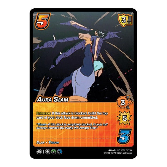 Aura Slam (YDT) #3/154 Uncommon (Lightly Played) Yu Yu Hakusho: Dark Tournament UniVersus: 2024